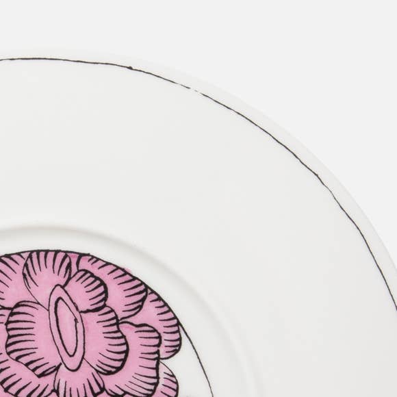 Twig NY - Wholesale Salad Plate - Heritage - Rosa Rugosa - 8" Salad Plate3