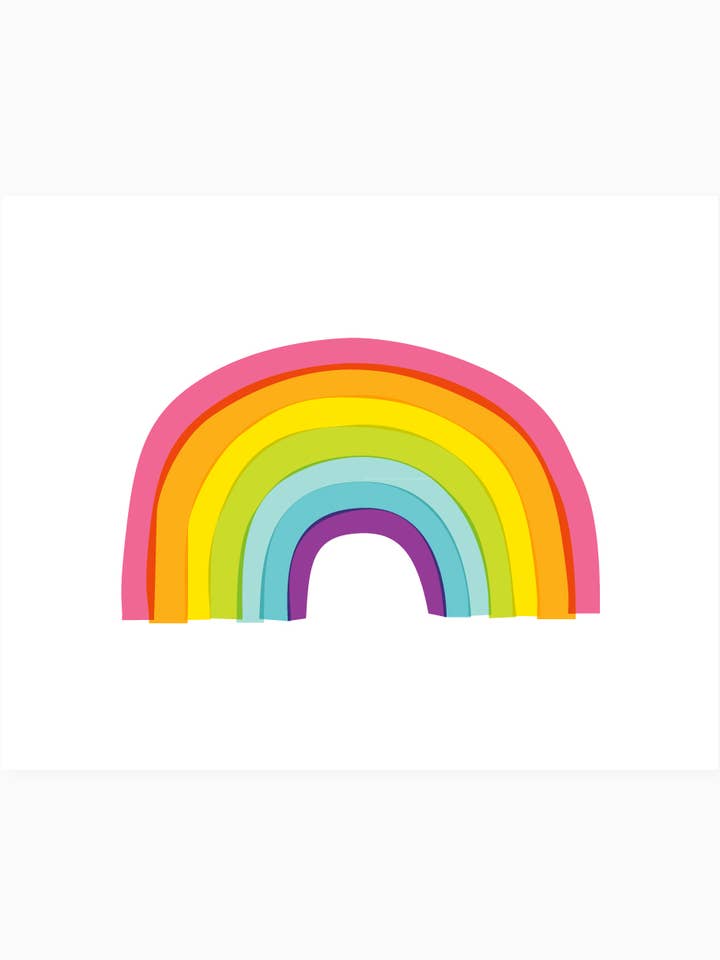 Rainbow 11x14 art print for wholesale by Graphic Anthology Greeting Cards