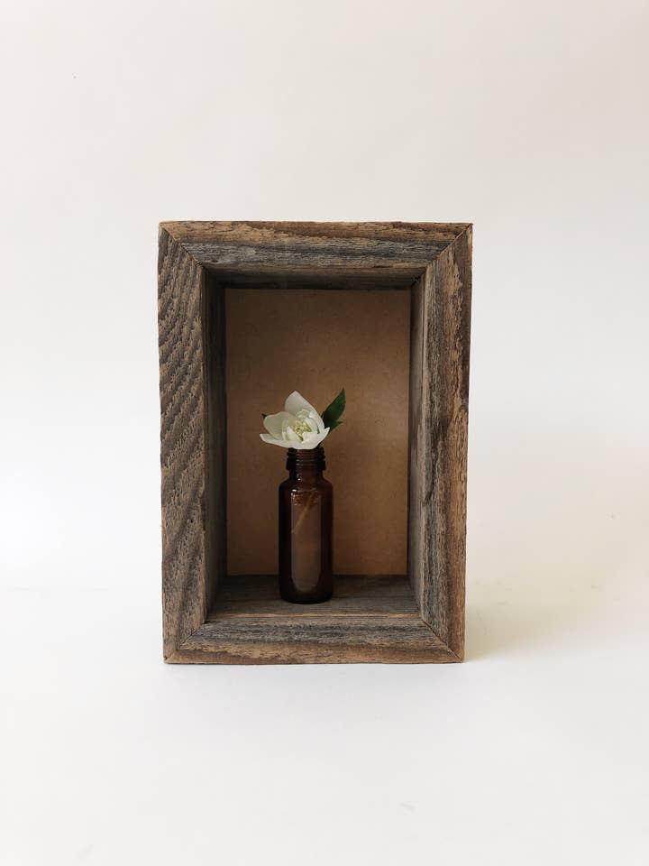 Reclaimed Wood Shadow Box Picture Frame 4x6 for wholesale by Alibi Interiors