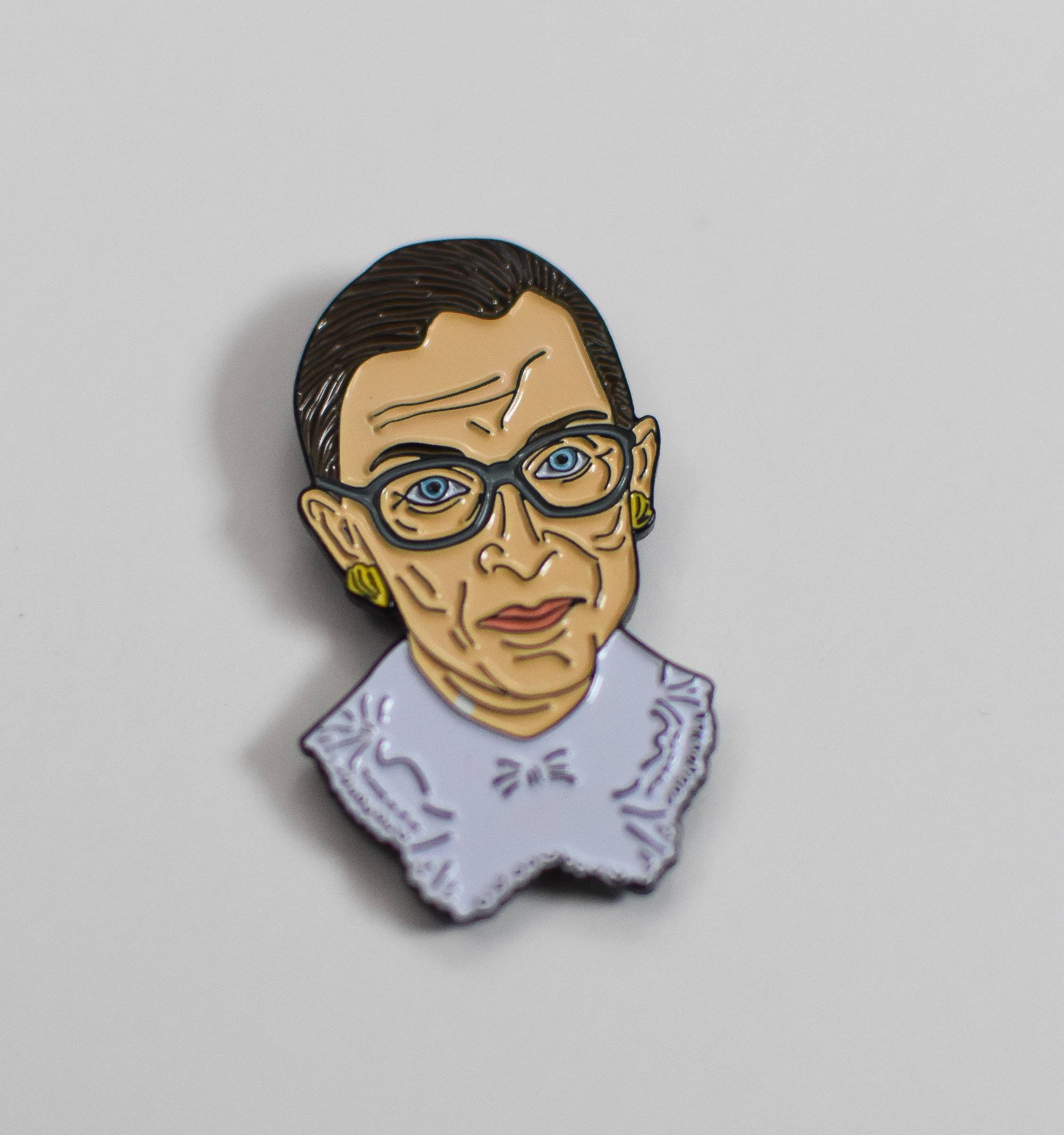 The Card Bureau - Wholesale Lapel Pin/Button - Ruth Bader Ginsburg Enamel Pin5