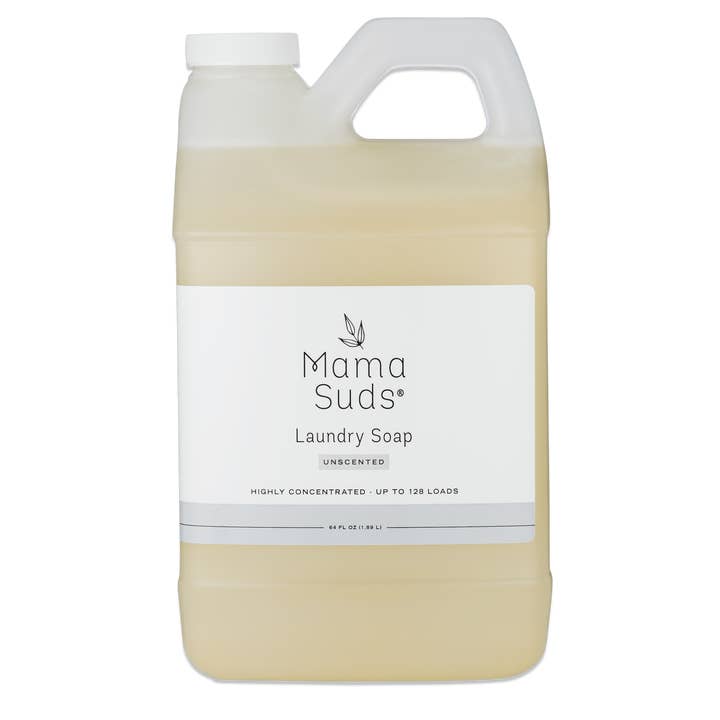 MamaSuds | Non-toxic Household Cleaners + Real Soap - Wholesale Liquid Laundry Detergent - Laundry Soap 64 oz