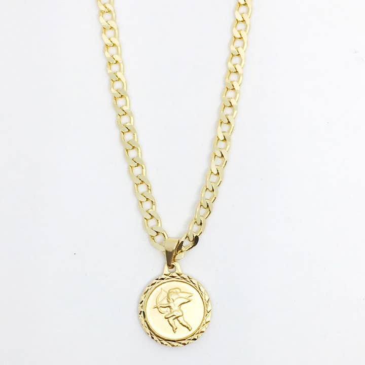 18k GL Cupido Necklace for wholesale by Donna Italiana