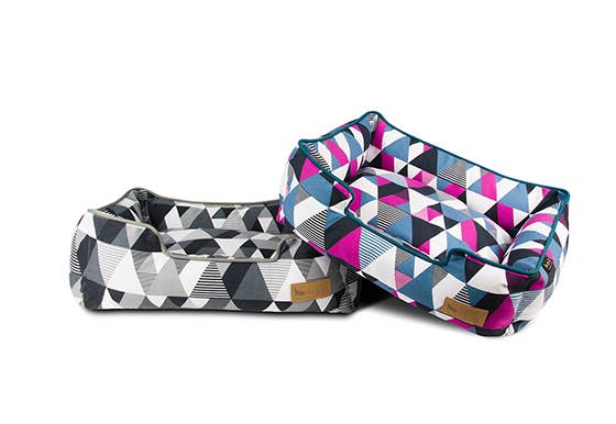 P.L.A.Y. Pet Lifestyle and You - Vente Panier – chien - Lit de salon en mosaïque - Tuxedo Black2