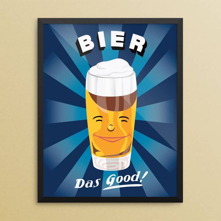 Impressão Bier Das Good de 11 “x 14" por atacado de Fridgedoor