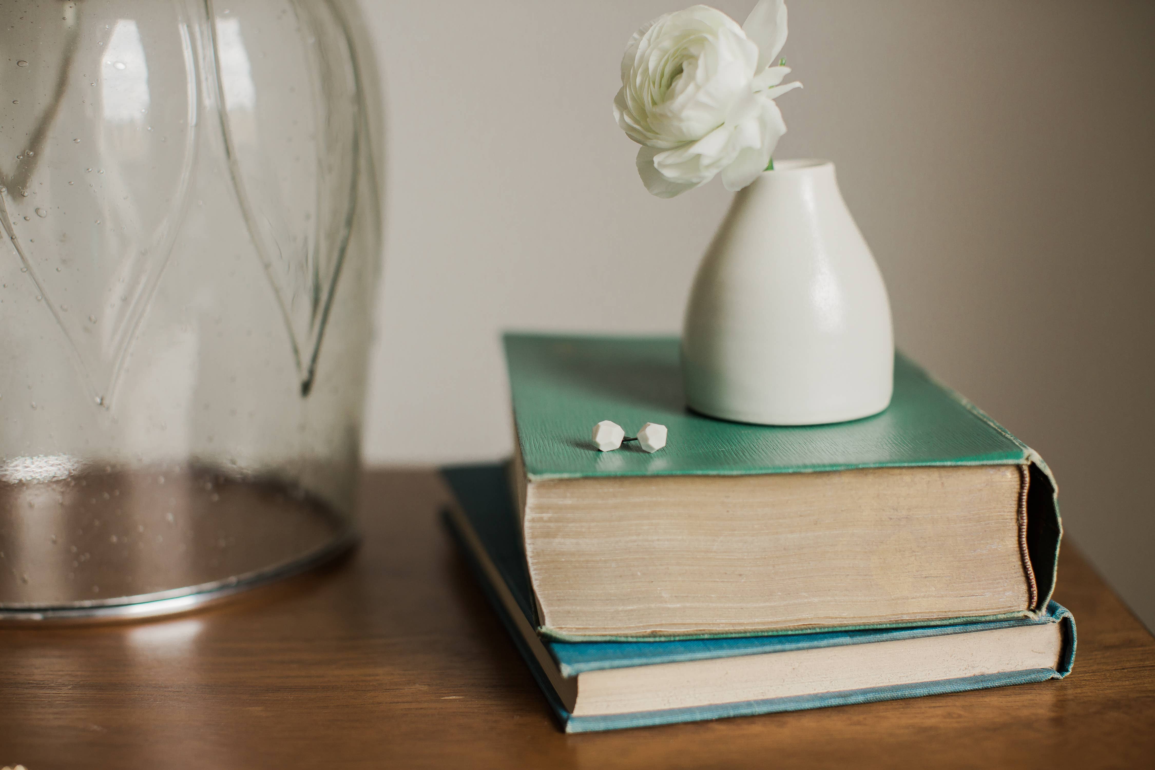 Jenna Vanden Brink Ceramics - Venta al por mayor Pendientes de botón/aretes de poste - Tachuelas facetadas0