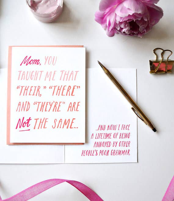 Wild Ink Press - Wholesale Mother's Day Card - Mom Grammar | Mother's Day Card1