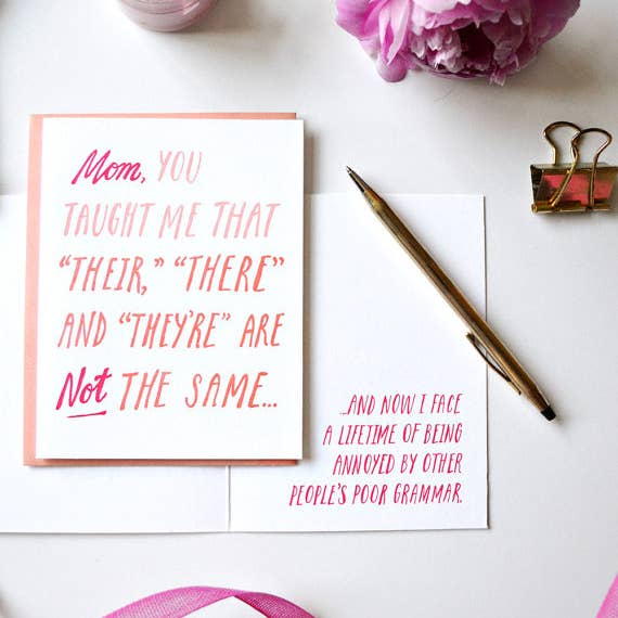 Wild Ink Press - Wholesale Mother's Day Card - Mom Grammar | Mother's Day Card1
