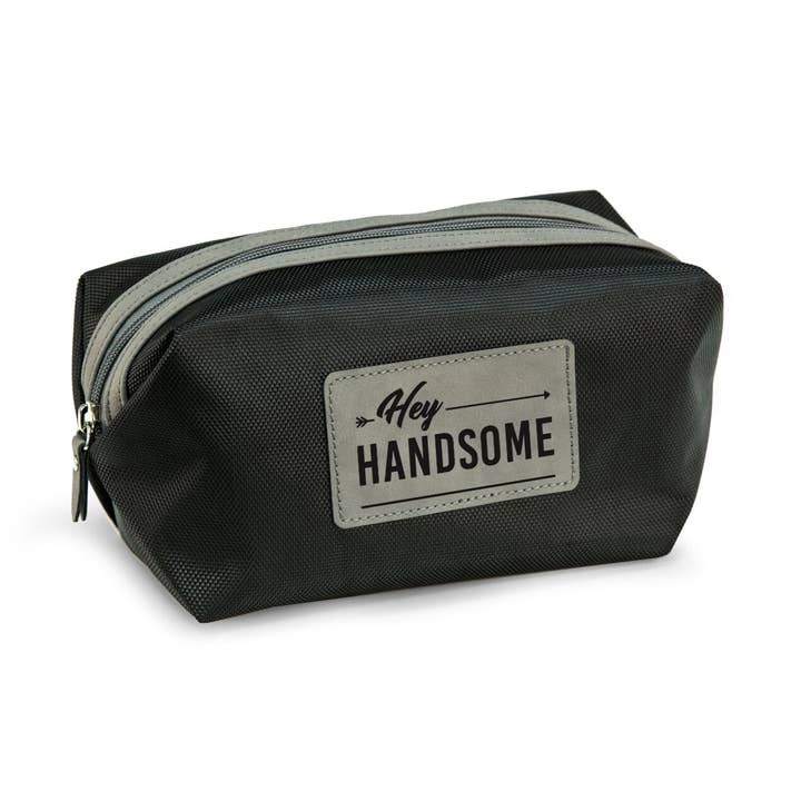 Hey Handsome Dopp Kit - Grey for wholesale by BeyBerk International