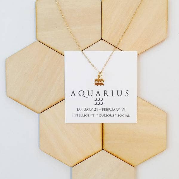 14" Gold Filled Zodiac Horoscope / Birthday Necklaces for wholesale by Acute Designs