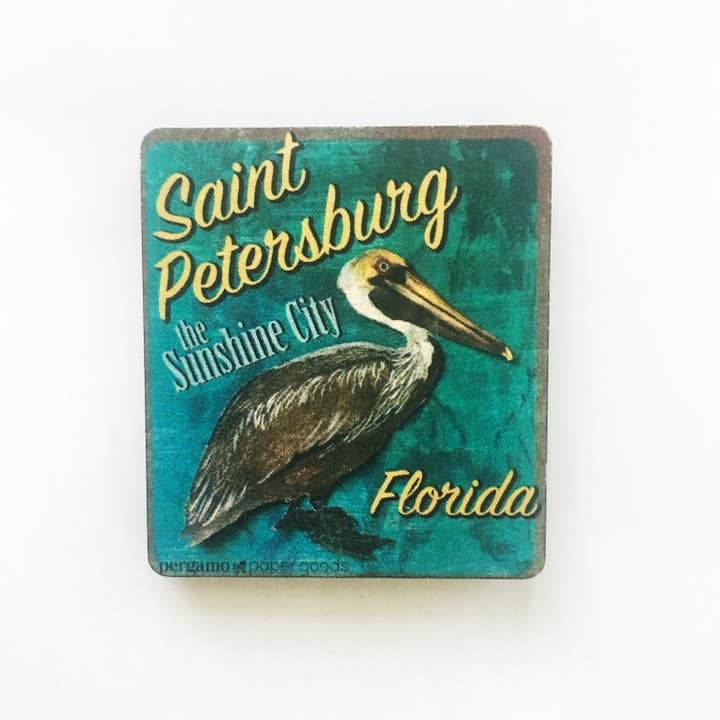 Pergamo Paper Goods - Wholesale Magnet - St Petersburg Wood Magnet2