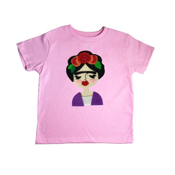 Pink Frida Kids Tee for wholesale by mi cielo