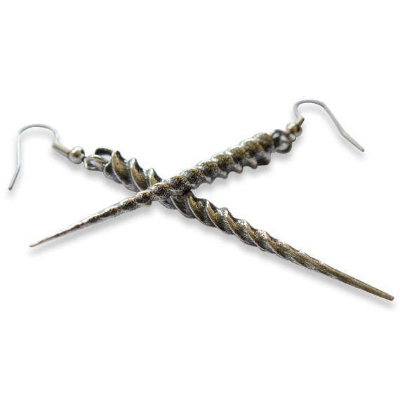 Moon Raven Designs - Wholesale Dangle Earrings - Silver Unicorn Horn Earrings1
