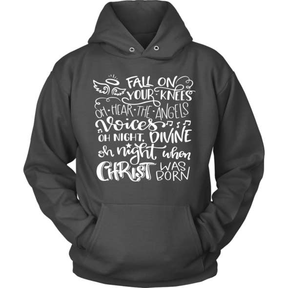 Oh Night Divine Unisex Hoodie - Charcoal for wholesale by A Quiver Full
