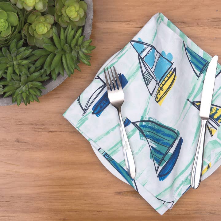C&F Home - Wholesale Dinner & Cloth Napkin - SALE Coastal Dockside Napkin1