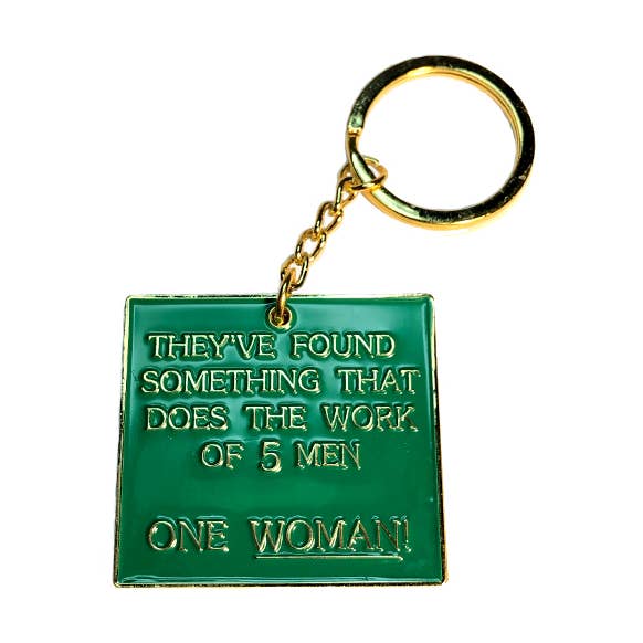 One Woman Keychain for wholesale by Explorer's Press