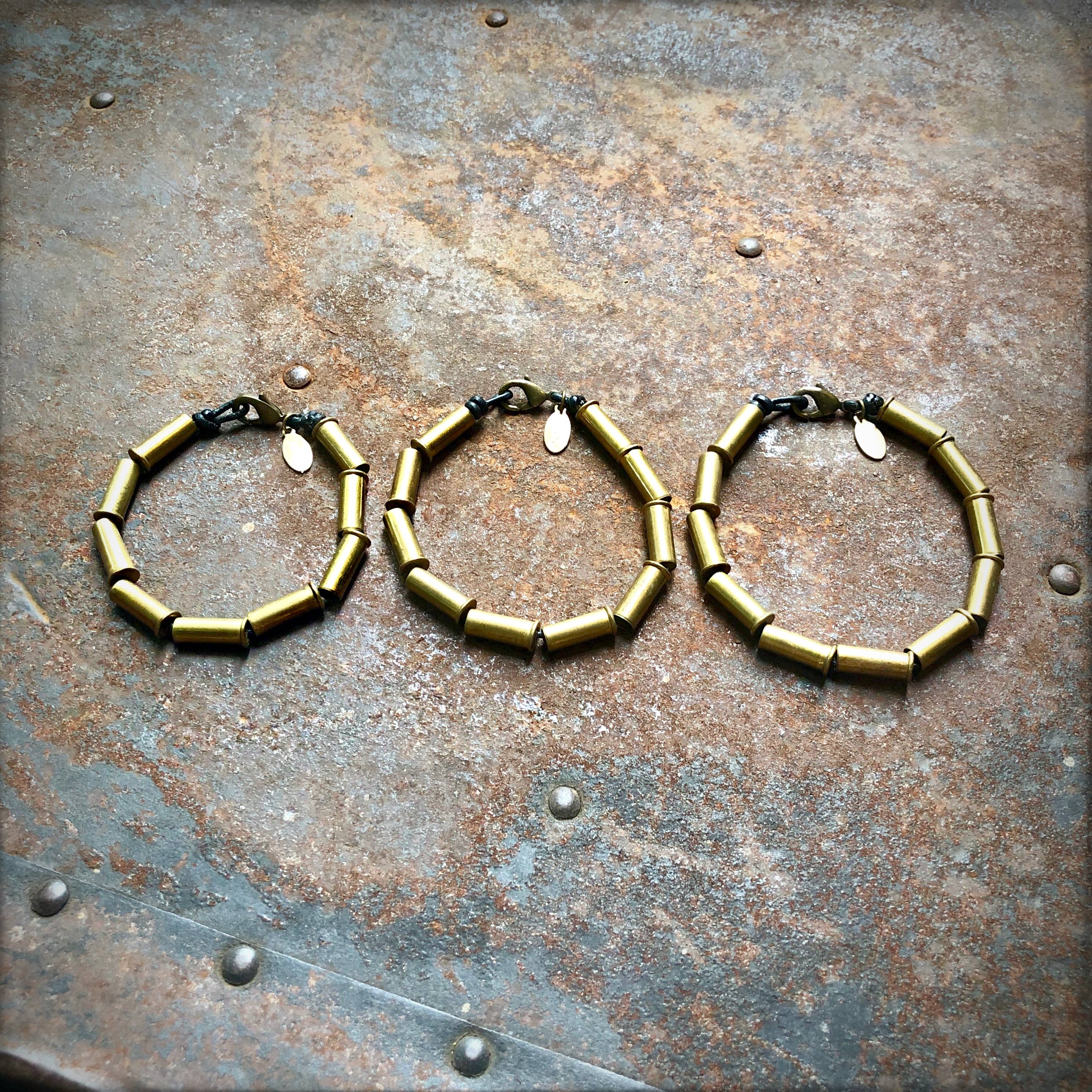 ASTALI - Wholesale Armband met kralen - Bullet Tube-armband - messing, gerecyclede hulzen van 2,2 kcal6