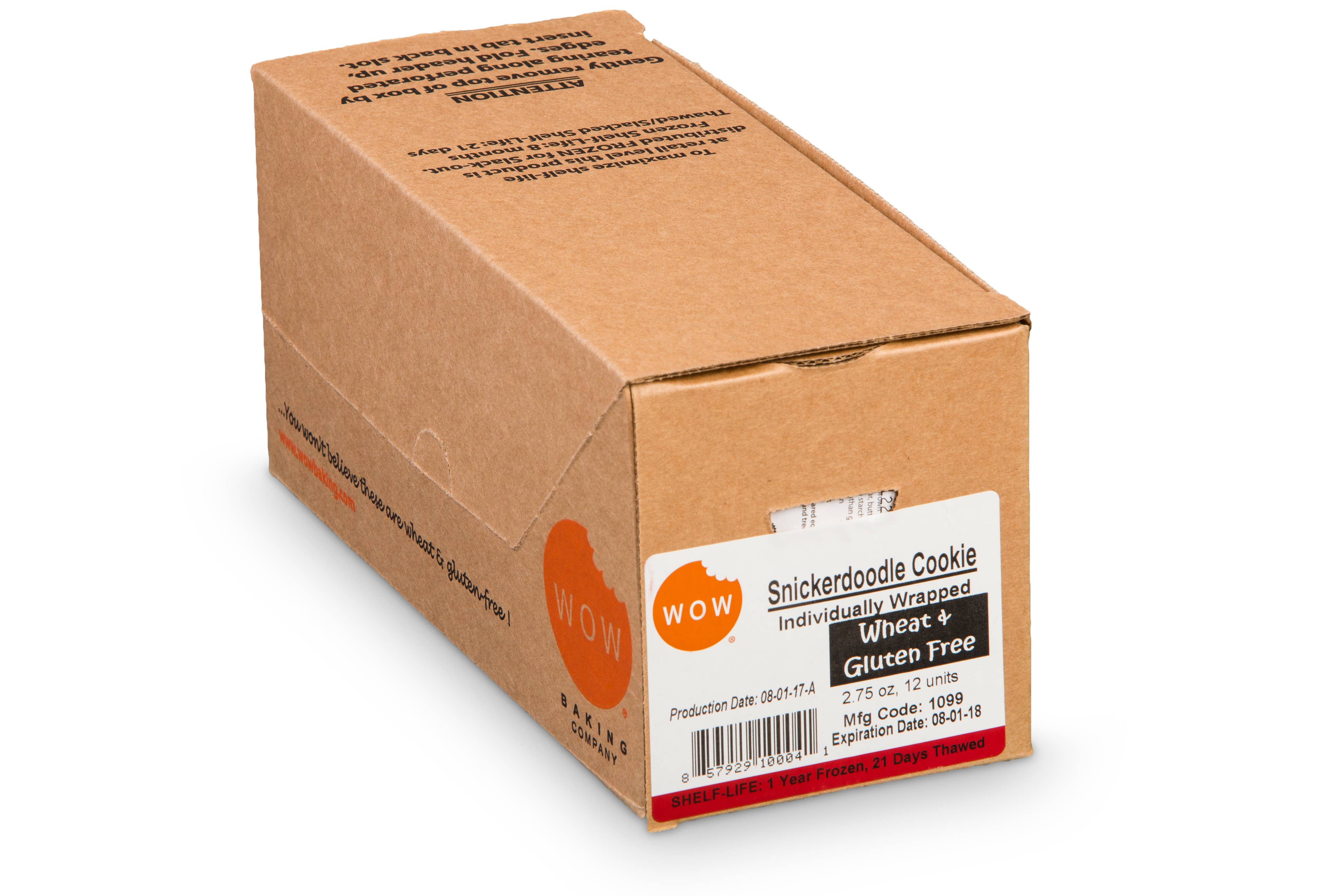 WOW Baking Company - Vendita all'ingrosso Biscotti - Snickerdoodle Biscotti Bakery Singles senza glutine2