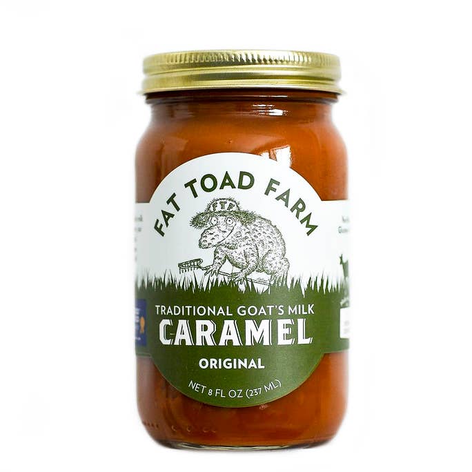8oz Original Goat's Milk Caramel for wholesale by Fat Toad Farm
