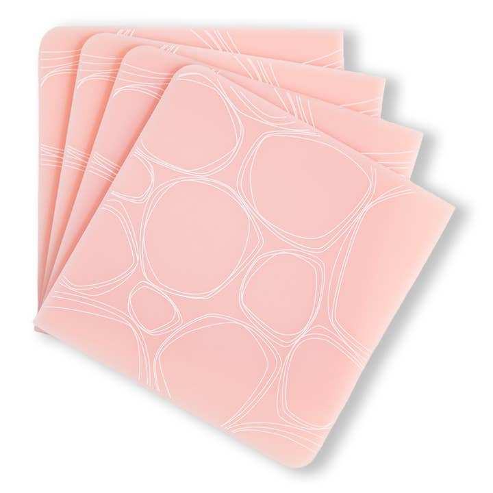 Coasters: Pebbles - Blush Set of 4 for wholesale by modern-twist