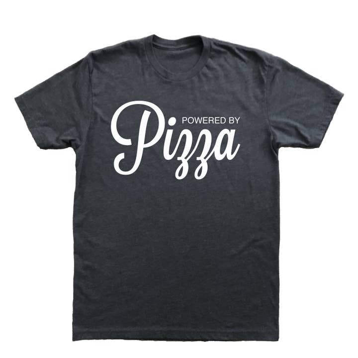 XL - Powered By Pizza T-Shirt for wholesale by Ingrained Apparel