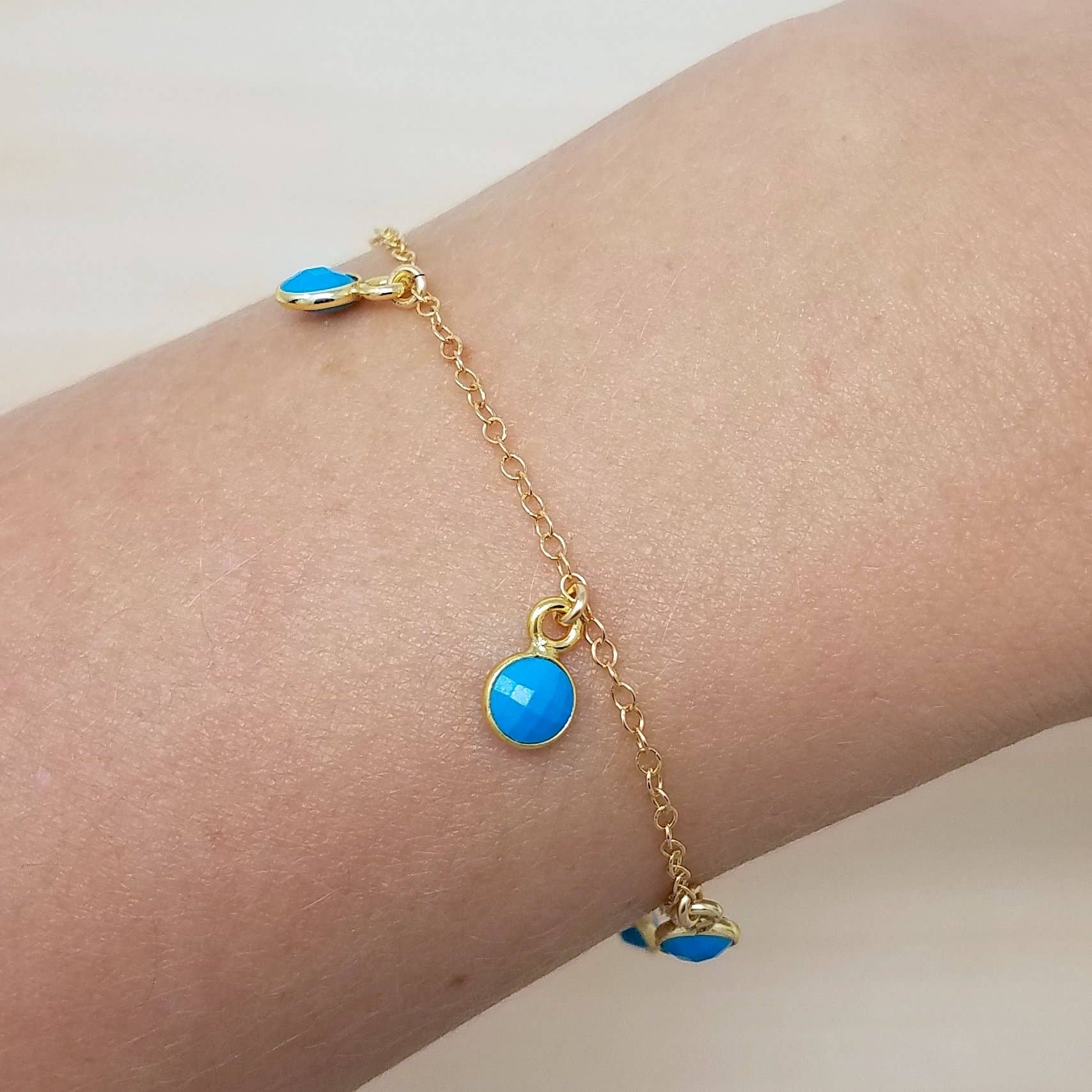 MissElenious Jewelry - Wholesale Charm/Dangle Bracelet - Turquoise Shaker Bracelet0