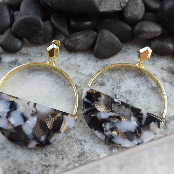 Brinco de tartaruga - pedra por atacado de Rory Ashton Jewelry