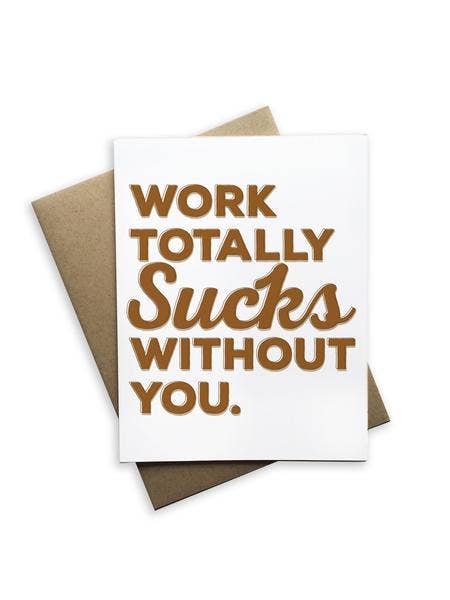 Travailler Suce Totalement Sans Vous pour la vente par Tiramisu Paperie