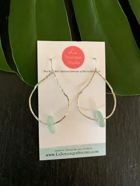 La Soucique Studio Metalsmithing - Wholesale Dangle Earrings - Perelle Sea Belle Earrings0