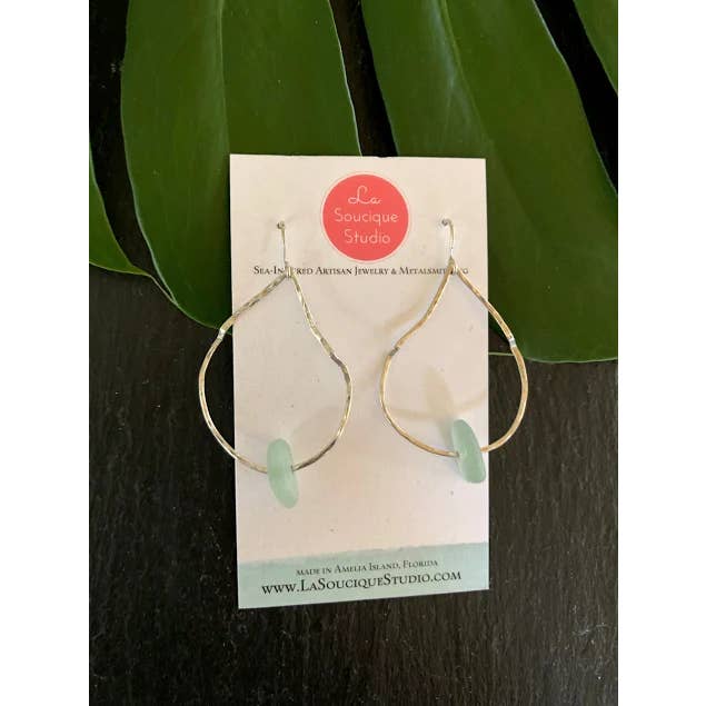 La Soucique Studio Metalsmithing - Wholesale Dangle Earrings - Perelle Sea Belle Earrings