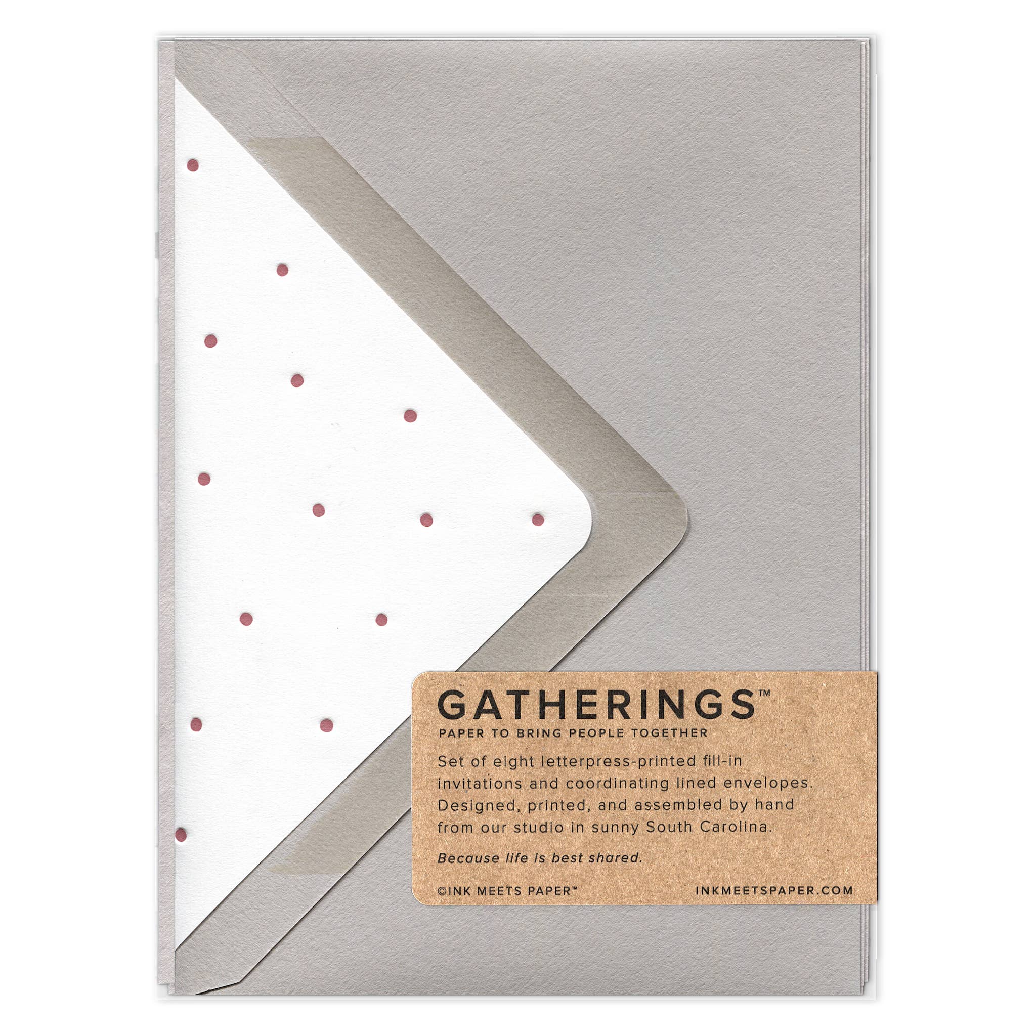 INK MEETS PAPER - Wholesale Invitations - Holiday Merriment Letterpress Stationery Invitation Cards1