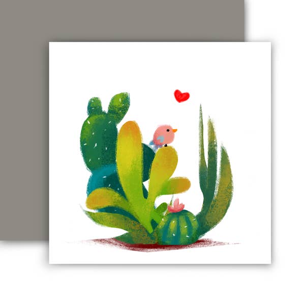 Cactus Mini Card for wholesale by The Little Red House