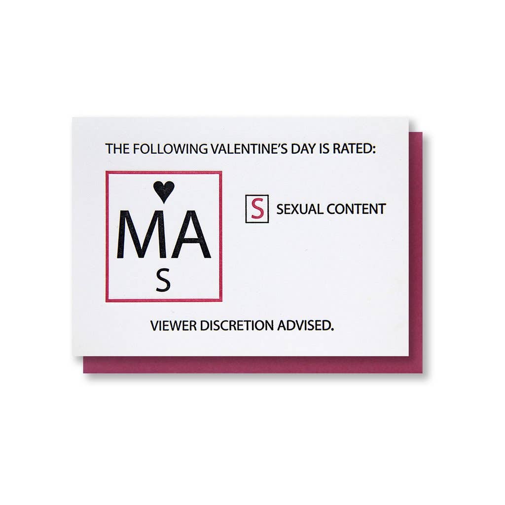 Kiss and Punch - Wholesale Valentine's Day Card - Mature Valentine Letterpress Card0