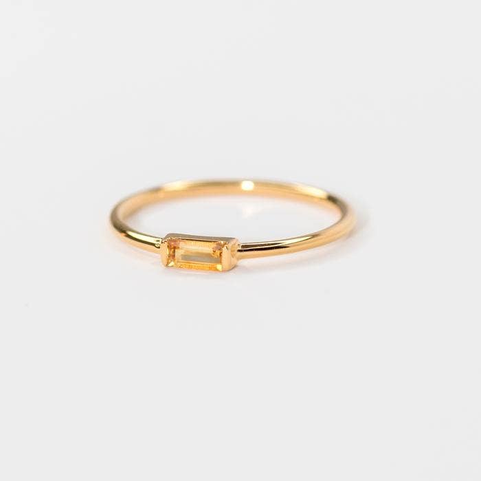 Tilda Citrine Band in Gold Vermeil Tilda Citrine Band in Gold Vermeil