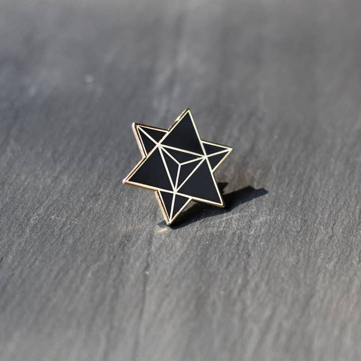 Real Sic - Wholesale Lapel Pin/Button - Star Merkaba / Star Tetrahedron – Enamel Pin for your Life