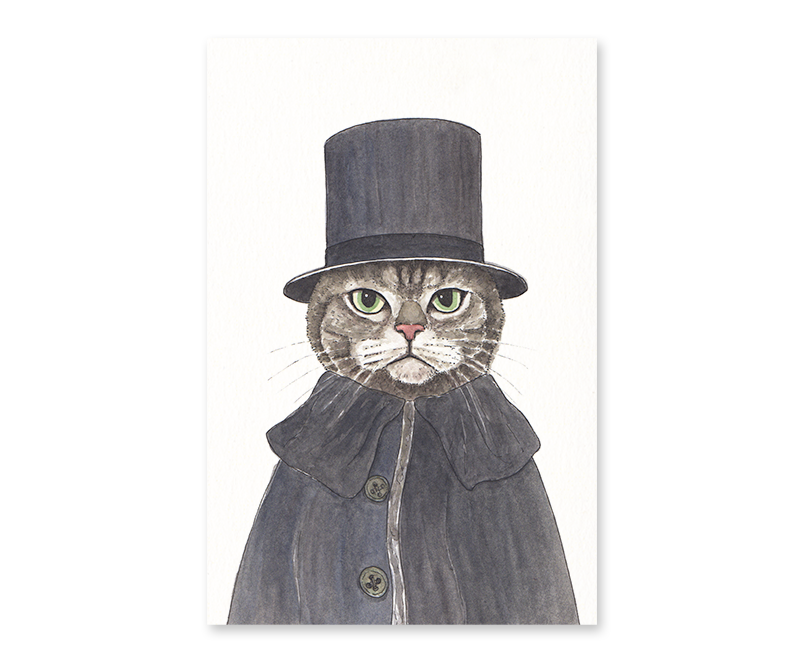 Gotamago - Wholesale Postcard - Shercat Holmes Postcard *SALE0