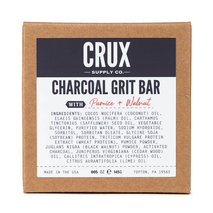 Charcoal Grit Bar for wholesale by CRUX Supply Co.