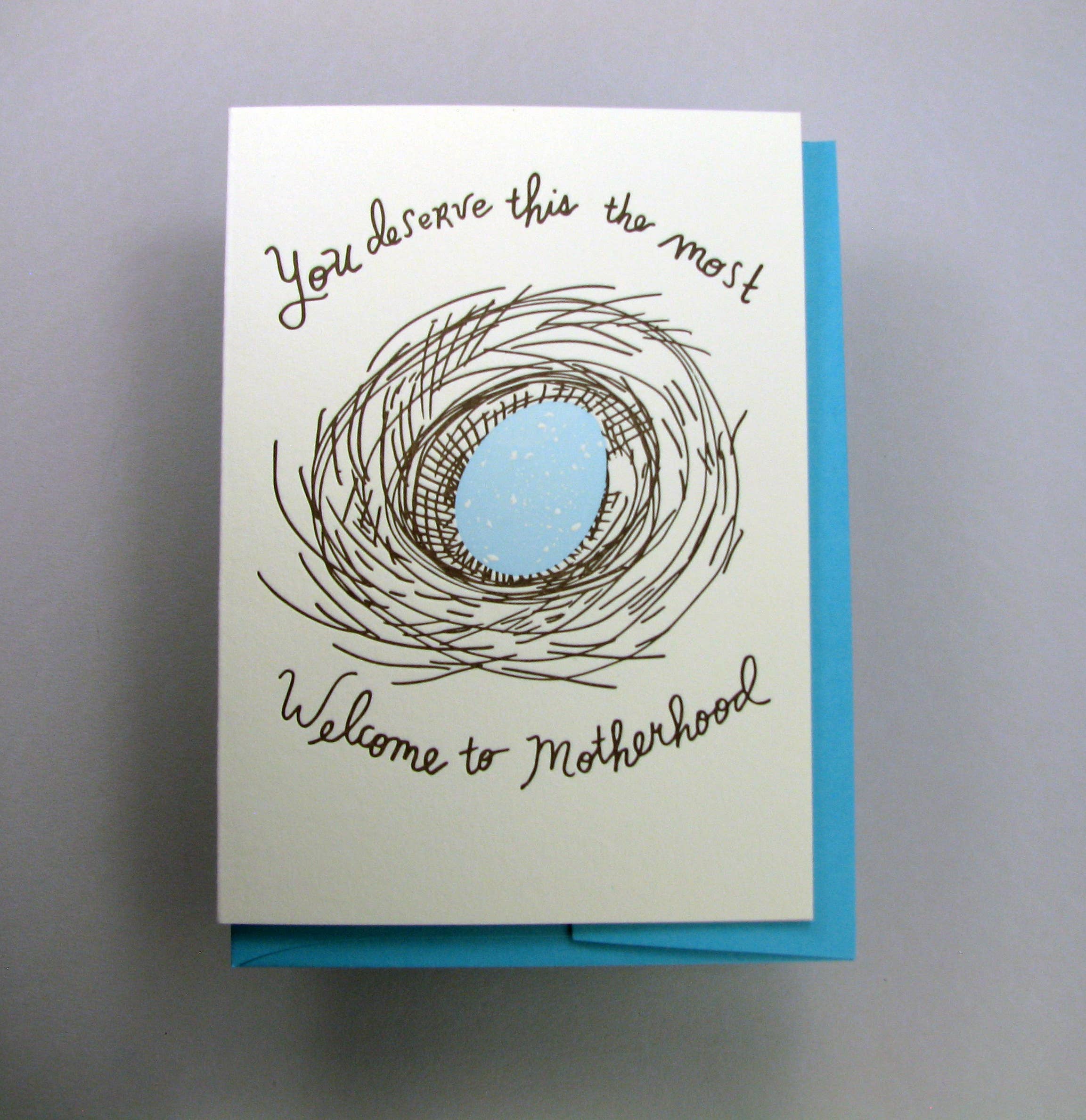 Wolf & Wren Press - Wholesale Baby Card - Motherhood Nest