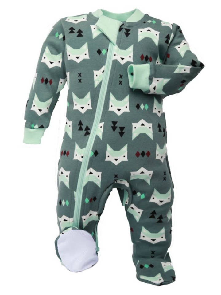Quiet Fox - Babysuit - Footed for wholesale by ZippyJamz
