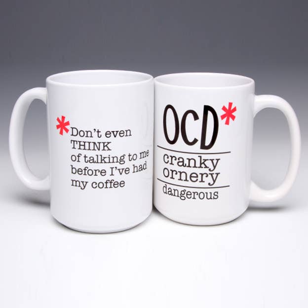 Liane Fried Studio - Wholesale Coffee Mug - Whimsical OCD* (Ornery/Cranky/Dangerous) 15 oz. Mug0