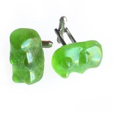 REAL Gummy Bear Cufflinks - Candy Jewelry for wholesale by Glitterlimes