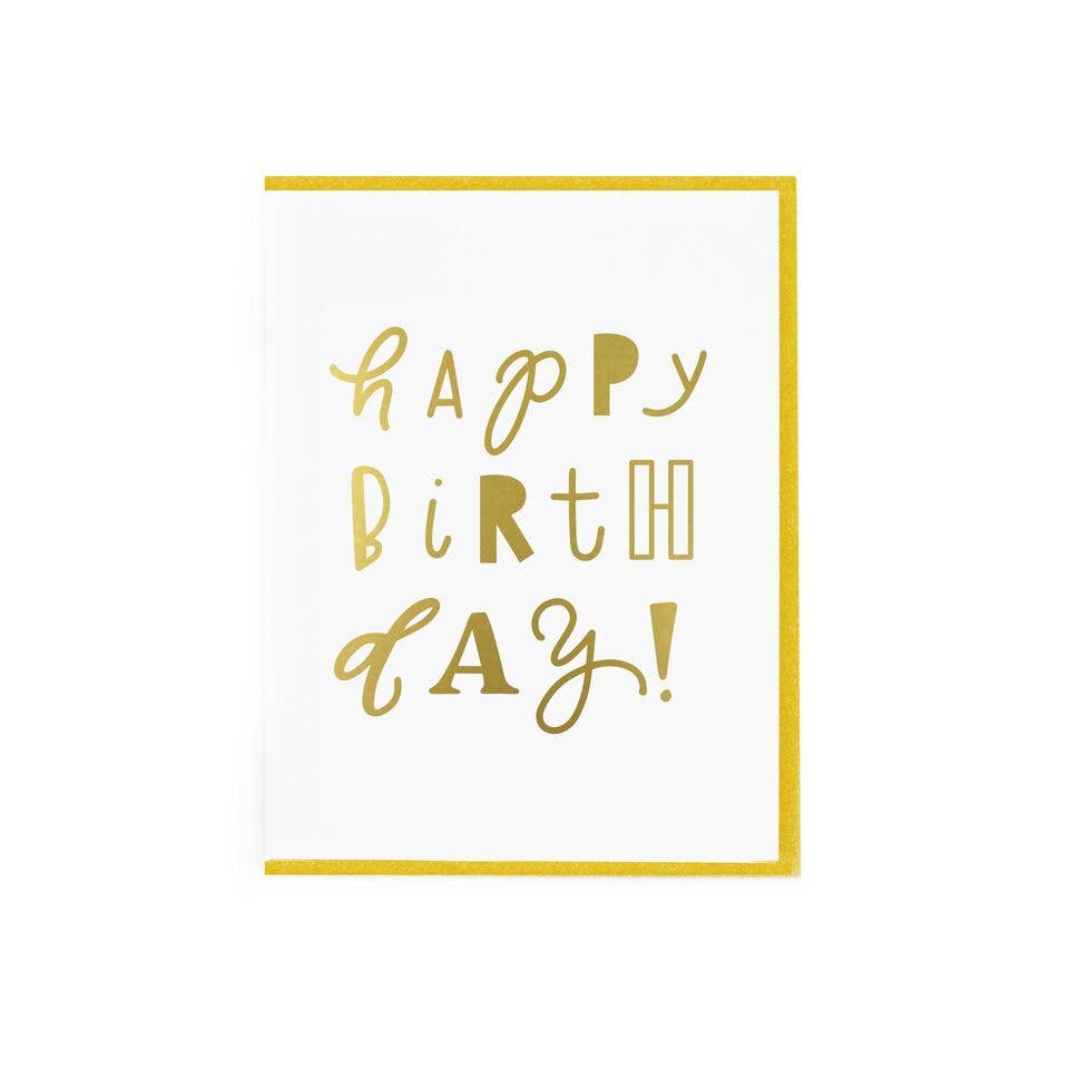 Paisley Paper Co. - Wholesale Birthday Card - Happy Birthday! (Type)