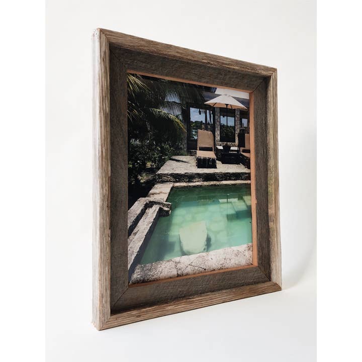 Alibi Interiors - Wholesale Picture Frame - 11" x 14" Reclaimed Wood Double Frame