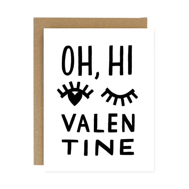 Carte Oh Hi Valentine pour la vente par Worthwhile Paper