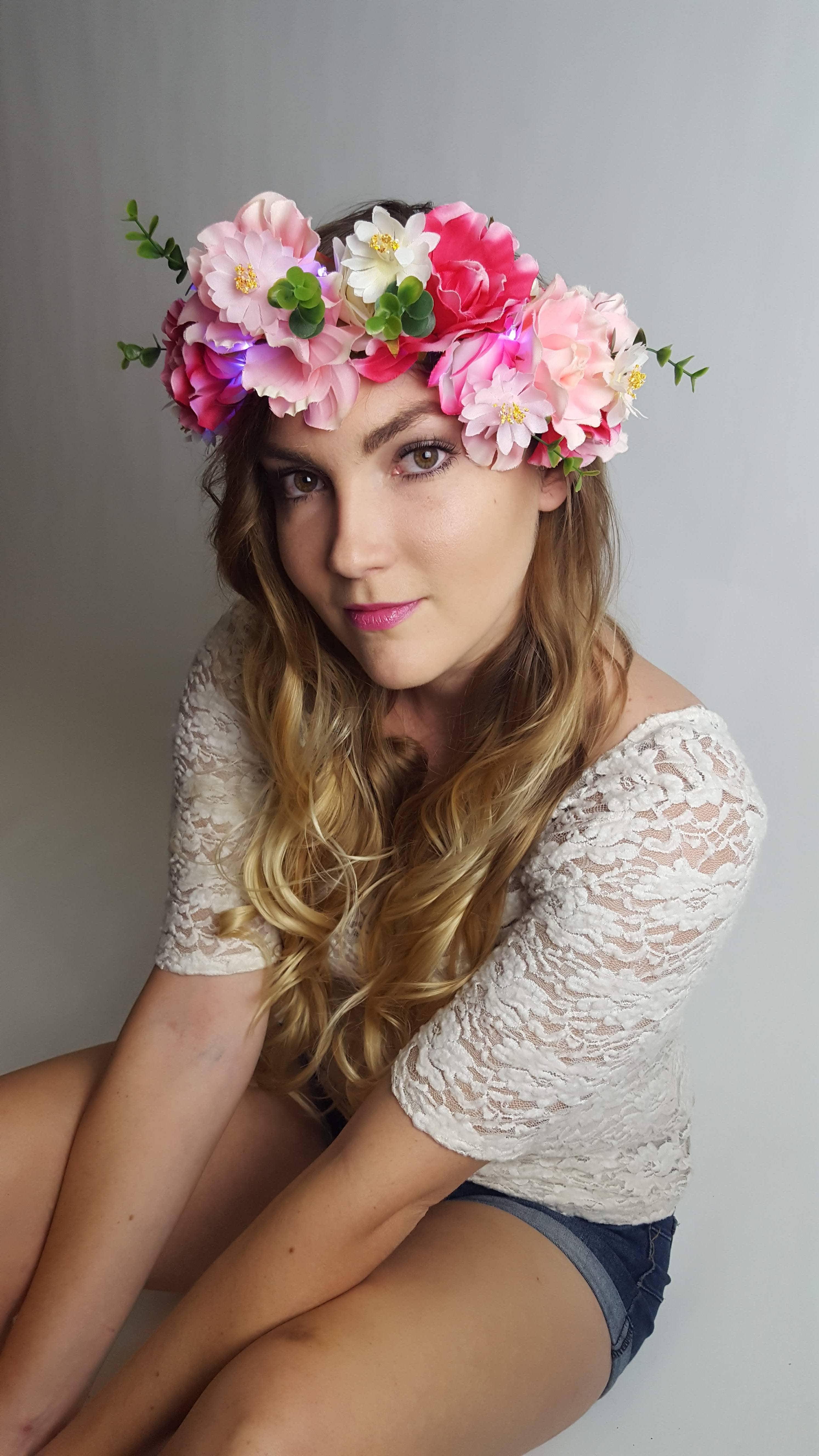 Little light lab - Wholesale Party Hat/Crown - Midsummer Night Light Up Flower Crown4