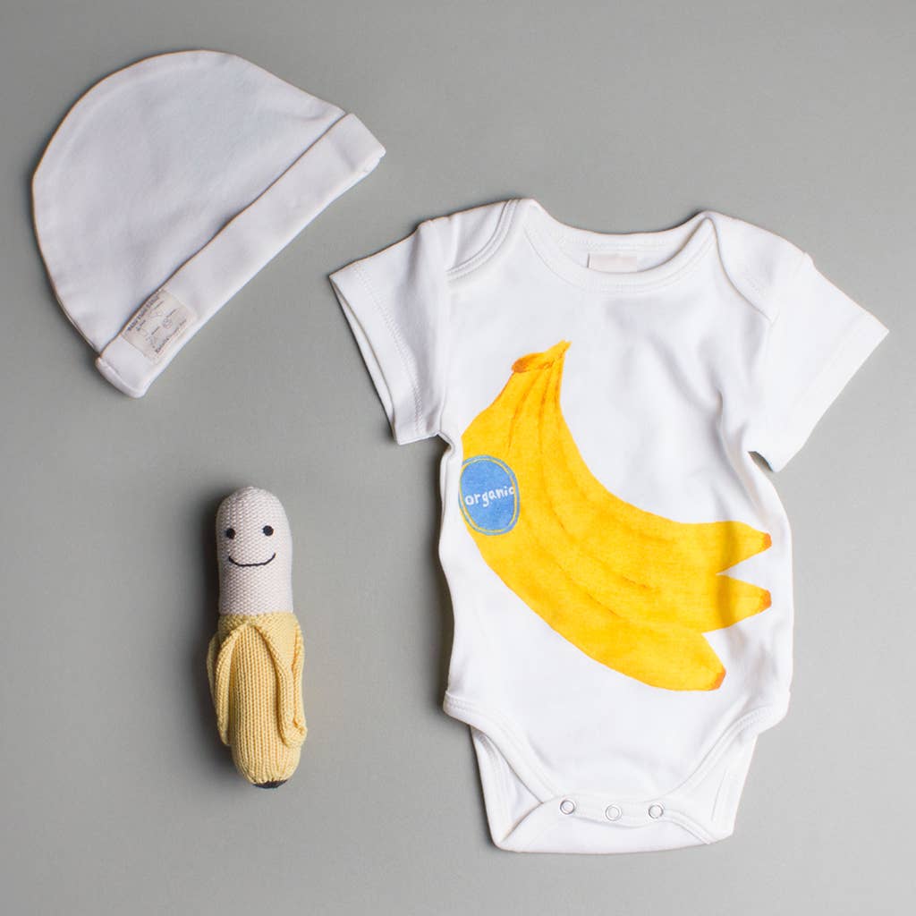 banana onesie baby