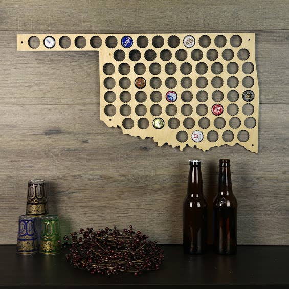 Torched Products – Engroshandel 3D-vægkunst – Mænds gave tilstand øl cap kort - Beer Cap Collector/Display95