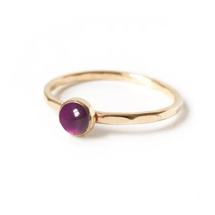Amethyst-Stapelring für den Großhandel von Goldeluxe Jewelry