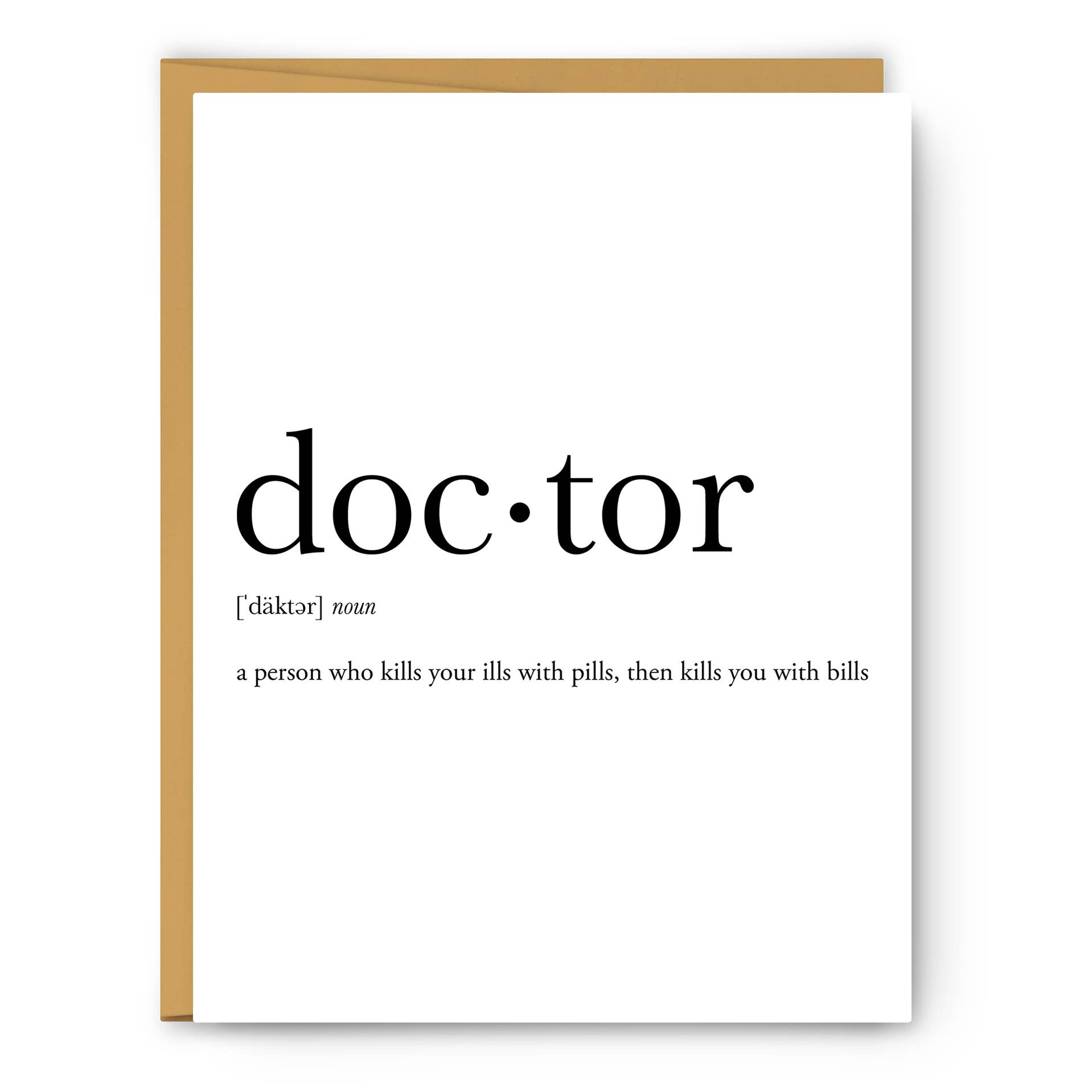 Footnotes - Wholesale Everyday Greeting Card - Doctor Definition - Everyday Card0