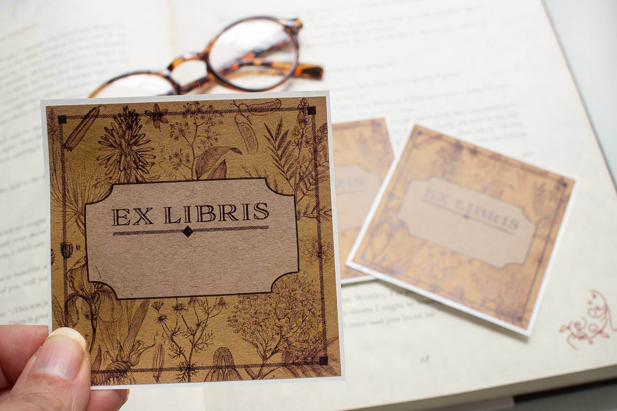 Sunshine and Ravioli - Vente Ex-libris - Plaquettes botaniques kraft2