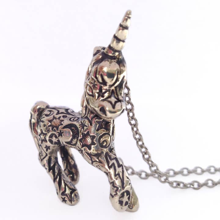 Anomaly Jewelry - Wholesale Pendant/Charm Necklace - Tattooed Unicorn Necklace2